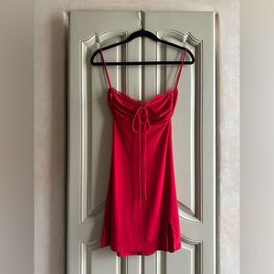 Fashion Nova Red Spaghetti Strap Dress